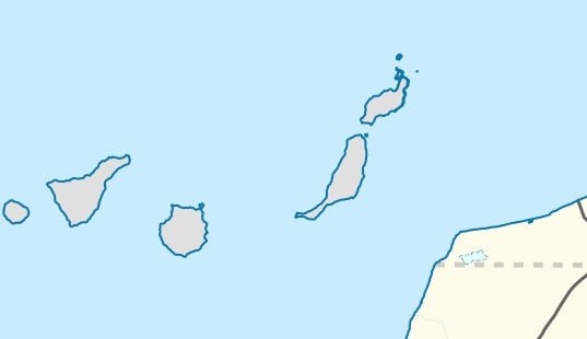Den eventuella oljefyndigheten ligger vid havsgränsen mellan Kanarieöarna och Marocko.