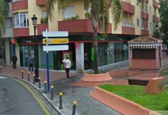 Unicajas kontor i Almuñécar rånades 19 april. Foto: Google Maps
