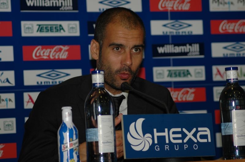 Josep Guardiola lämnar Barcelona, efter att ha vunnit allt som går att vinna som klubbcoach. Bilden tog jag vid en presskonferens i Rosaledastadion, för två säsonger sedan.