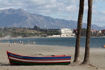 Mannen, som är från Schweiz, hittades flytande vid Alcazaba Beach 16 september.