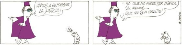 Skämtteckning i El País.