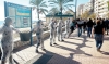 Aktionen Cadena Humana Contra Prospecciones resulterade i en kilometerlång protestkedja längs Fuengirolas strandpromenad den 26 januari. Foto: Ciudadanos contra las Prospecciones de Hidrocarburos