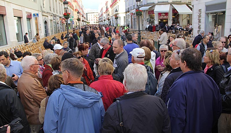 Regnet gjorde uppehåll i Málaga stad på eftermiddagen på Palmsöndagen och möjliggjorde ett oförglömligt besök för Sydkustens utflyktsdeltagare.