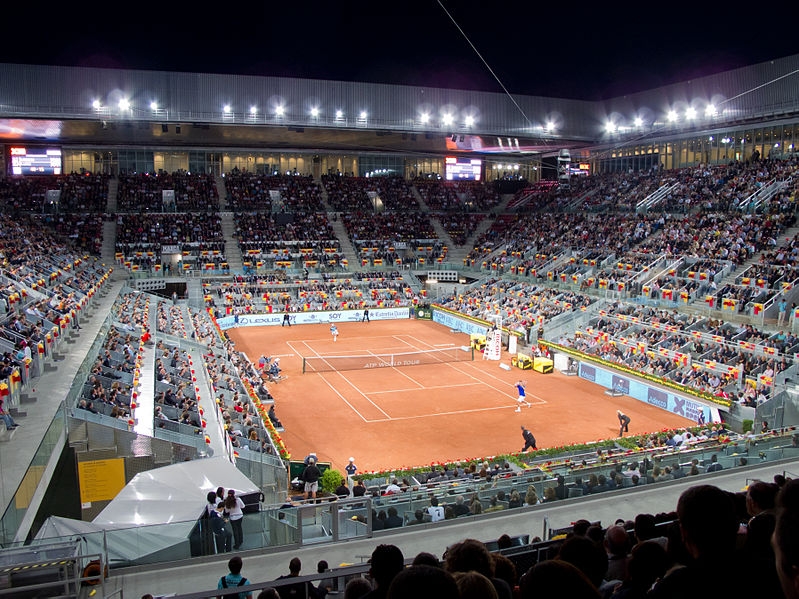 Madrid Open spelades åter i Caja Mágica och i år gick man tillbaka till traditionellt grus, efter det krtiserade blåa gruset som användes förra året.